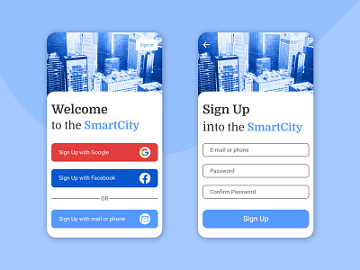 Sign Up Page city daily ui design registration sign in sign up ui ui ux ux