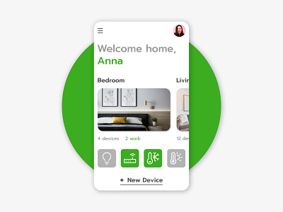 Home Monitoring daily dailyui design green home monitoring smart ui ux