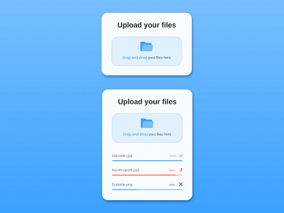 File Upload blue daily dailyui design drop file ui upload uploading ux