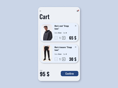 Shopping Cart 058 58 app application cart daily dailyui design mobile shopping shopping app shopping bag ui ux