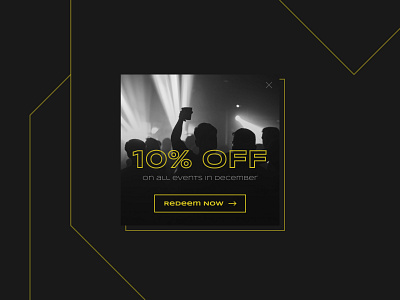 Redeem Coupon 061 61 couple daily dailyui design discount event events party pop up popup redeem redeem coupon sale ui ux