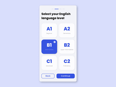 Select User Type 064 64 app application blue daily dailyui english mobile type ui user ux