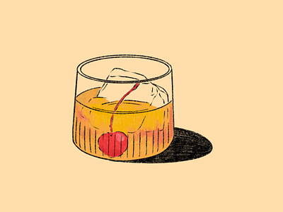Cocktail cocktail colored pencil digital art drink illustration food illustration illustration minimal mixed drink mixology pencil procreate