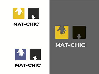 MAT-CHIC adobe illustratior branding creative design creative ideas minimalist minimalist logo