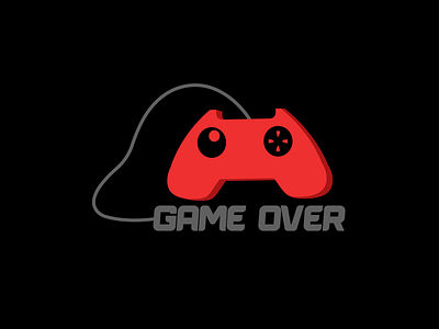 Game over adobe illustratior branding creative design creative logo illustration minimalist logo signature logo