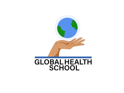 Global health school adobe illustratior branding creative design creative ideas educational gradient illustration minimalist signature logo typography