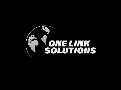 One link Solutions branding graphic design logo