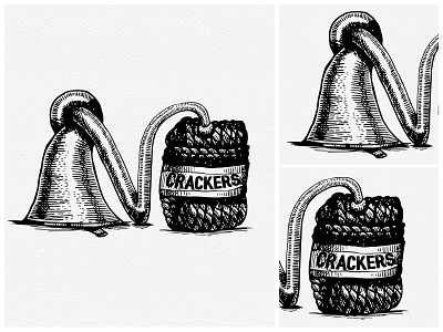 No Crackers, let's celebrate noise pollution - free diwali. black white crackers illustration noise pollution