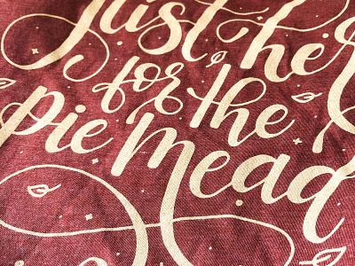 Batch Mead – Pie Mead Series Lettering hand lettering illustration lettering