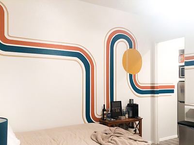 Desert Stripes Mural mural mural design mural installation muralist