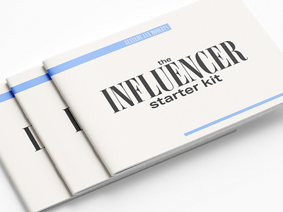 Influencer Starter Kit eBook Layout book layout digital download ebook layout design