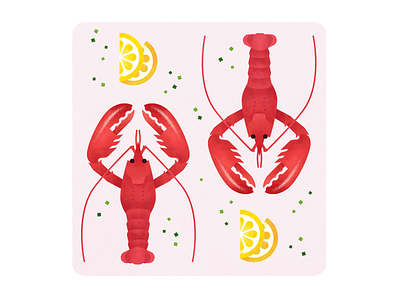 lobster design digital food foodillustration illustration lobster photoshop seafood