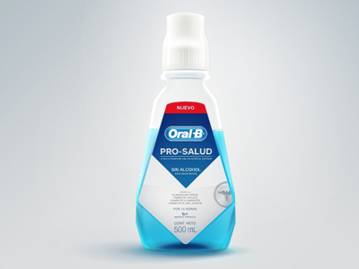 First shot - Oral B bottle minimal oralb