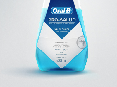 Oral-B Bottle close-up