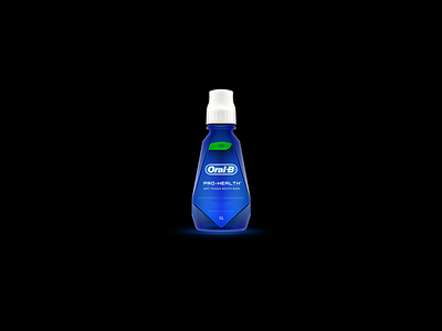 Oral-B® Pro-Health™ bottle illustration product design