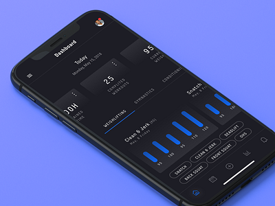 Fitness App - Dashboard app dashboad fitness fitnessapp interface mobile ui ux