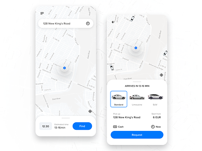 Taxi App UI