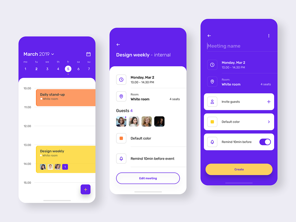 Meeting Scheduler by Przemek Adamski for The Software House on Dribbble