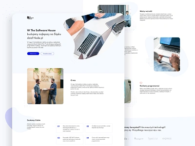 TSH Node landing page design landing landing page lp node nodejs software company software development software house webdesign