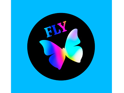 Holographic Butterfly Sticker affinity designer affinity photo butterfly holographic iridescent sticker design