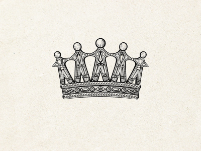 Crown design engraving illustration logotype photoshop web