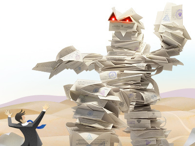 Paper Monster design illustration paper photoshop web