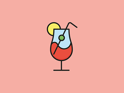 Beach Cocktail Icon