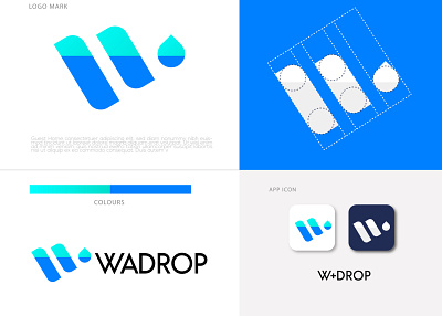 W Letter + water Drop Logo Concept ( Unused() app icon app logo design brand design brand identity branding agency creative design creative logo drag droplet drop drop down gradeaint logo lettermark logodesign minimal w letter w letter logo water water liquid water logo