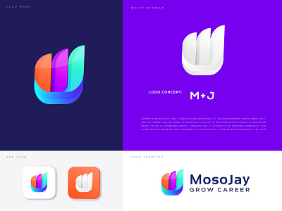 M J For Mosajay Logo Modern Logo By Md Arif On Dribbble