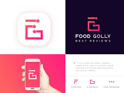 App icon design for Food Golly abstract app app icon designers art brand brand identity design clean logo colorfull logo flat food app food delivery food icon gradient icon icon design icongraphy illustraion logo design logo design branding logotype