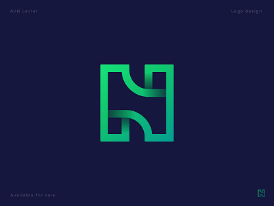 N/H Letter Mark Monogram Minimalist Modern Logo Design- H N Logo a b c d e f g h i j k l m n app icon best logo designer in dribbble brand identity branding gradient h logo lettering lettermark logo mark logo trends 2021 logodesign modern logo modern logo design modern logo design 2021 monogram logo n h letter logo n logo o p q r s t u v w x y z simple