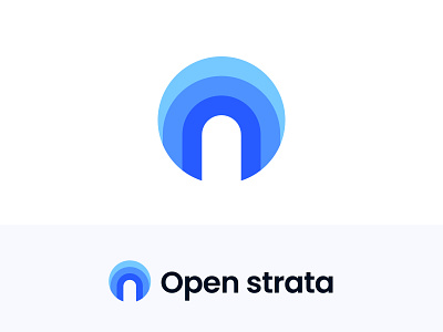 Open strata - logo design concept - O Layer mark abstract app website brand identity branding branding connection marketing management grid geometry geomtric icon mark layer layers layered surface logo icon brand branding logo mark symbol icon modern logo negative space o o letter logo o logo open naked uncovered clear frank overlay simplistic minimalistic gradient social network people connection tier seam strata ledge