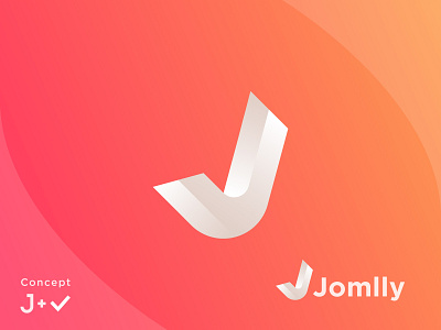 J Letter+Check Mark 'Jomlly' Branding Logo| Modern Abstract Logo abstract logo agency branding app icon brand identity branding branding design checkmark gradient logo j logo letter j letter logo lettering logo logo design mark minimal modern letter logo modern logo modern logo designer symbol vote