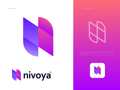 nivoya Logomark a b c d e f g h i j k l m n abstract logo android ios macos icon app icon brand identity branding design branding branding and identity creative colorful modern logo gradient lettermark logo designer logodesign logotype logos logo minimal design modern logo design n logo o p q r s t u v w x y z tech trendy logo web development services