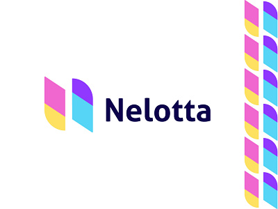 Modern N Lettermark branding logo design for Nelotta a b c d e f g h i j k l m n abstract branding geometric design hire logo designer best icon creative logo identity design letter logos logo design concept logodesign modern monogram n n letter mark logo n logo negative space overlapping shapes professional logo designer remote job work