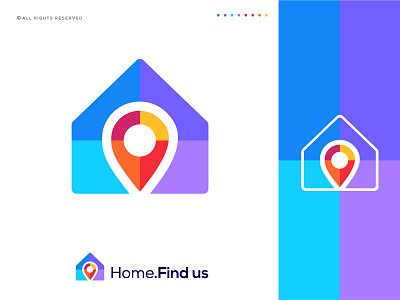 Home Find us Logo design | real estate | branding brand identity app booking branding building colorful design falt home finder house icon identity mark symbol local area pinpoint pin logo maps modern logo design places map location property real estate agency search vector logos images web online booking