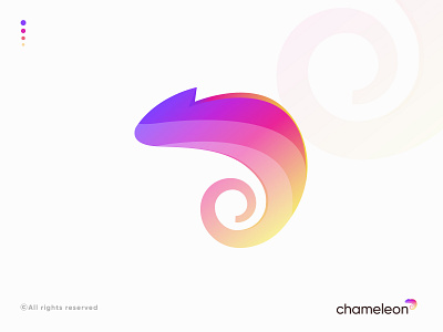 chameleon / lizard / reptile / Icon / Mark / Symbol Logo design animal character branding chameleon logo character colorfull concept creaive graident icon illustration lizard logodesign mark mascot modern reptile symbol typography vector