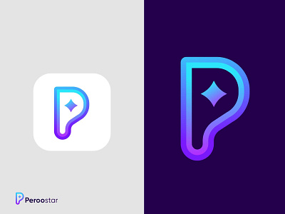 Modern Logo design | P + Star Logo concept | Letter P Logo mark abstract app icon app logo best logo designer portfolio branding creative logo flat logo identity designer lettermark logo logo design logo designer logotype minimal modern logo modern logo design letter p letter p logo p mark tech logo