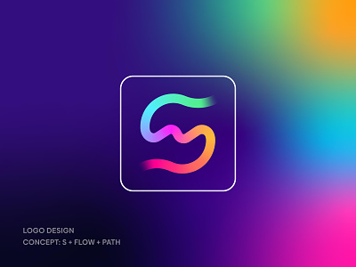 Modern Logo | S + Flow + Path logo | gradient logo | Tech  mark
