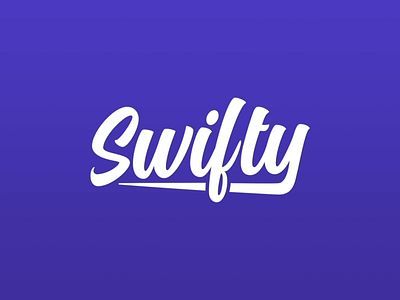 Get Swifty animation bold color flat gradient kinetic type motion video