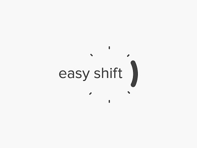 Easy Shift Logo branding jobs logo logo design