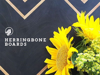 Herringbone Boards brand cutting board herringbone logo logo design product design