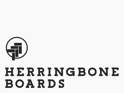 Herringbone Boards Logo herringbone logo logo design slabserif woodworking