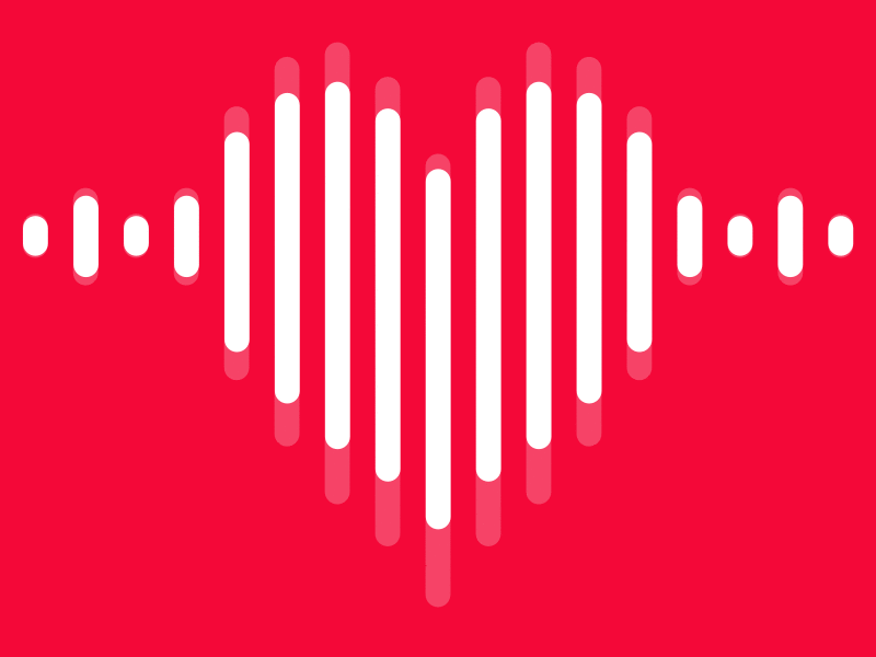 #VoiceYourLove Logo Design als audio visualizer heart logo logo design logo design branding voiceyourlove