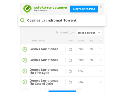 Safe Torrent Scanner bittorrent chrome extension torrent