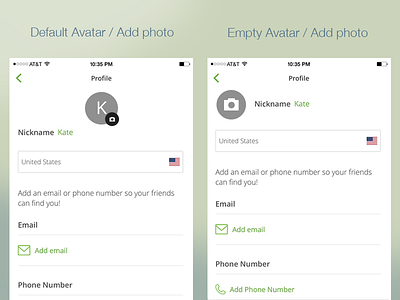 Default Avatar / Empty Avatar / Profile / Settings default avatar empty avatar iphone profile settings