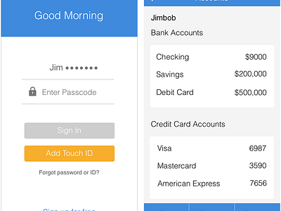 Bank UI Kit / Mobile / iOS by Kate Steinmeyer on Dribbble