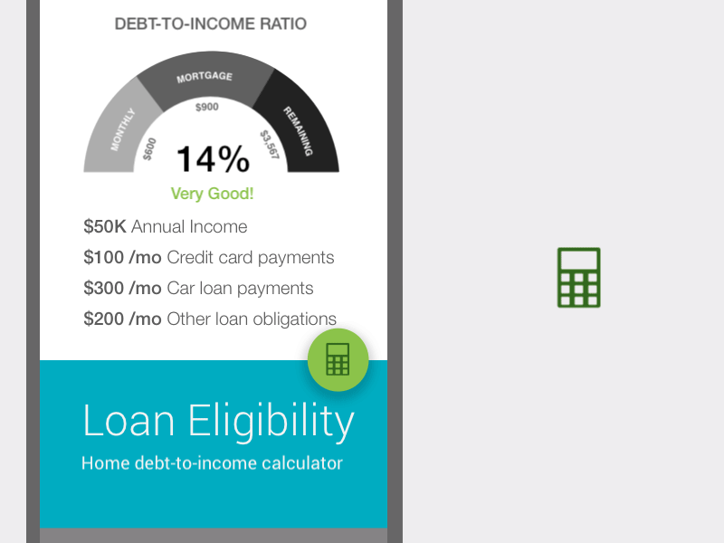 Material Design Android UI animation design finance loan material design mortgage motion