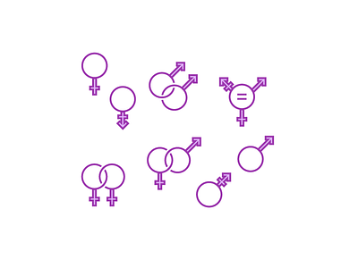 LGBT Symbols gay icon set lesbian lgbt lgbt symbol queer transgender