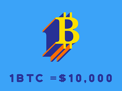 1 Bitcoin is $10,000 bitcoin btc crypto currency gold